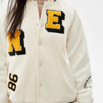 Varsity Jacket With Patch Details - Image 3