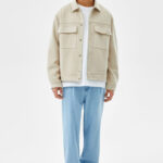 Faux Suede Jacket With Pockets - Image 4